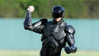 Watch RoboCop Throw A Pretty Terrible First Pitch